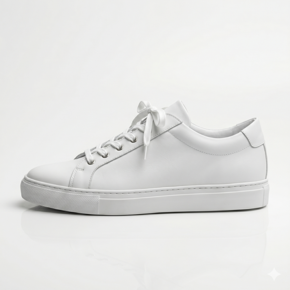White Montclair Leather Sneakers